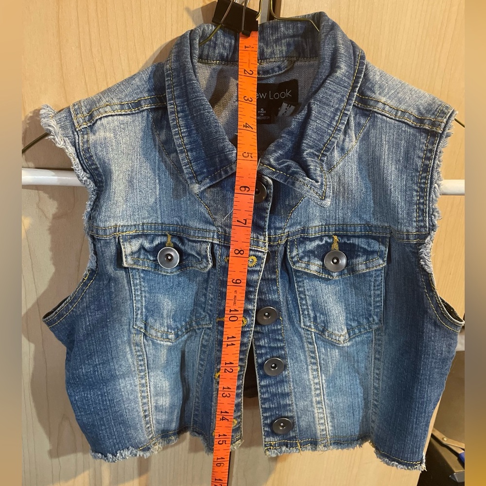 New look blue jean vest